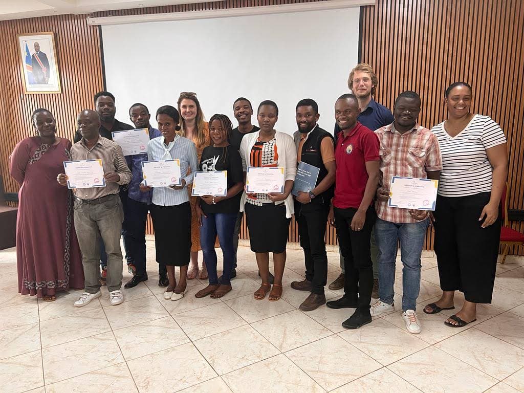 Renforcement des capacités par le partenaire GTS dans le cadre du projet « Pas de transparence, pas de confiance », mené dans les provinces de l'Ituri, du Nord-Kivu et du Sud-Kivu.